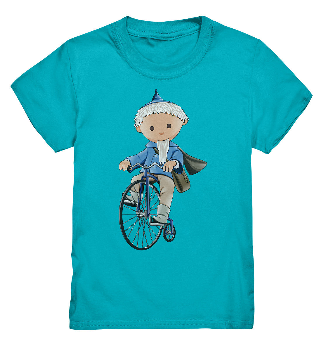 KINDER PREMIUM SHIRT • UNSER SANDMÄNNCHEN - AUF DEM HOCHRAD - BLAU (PU-97, 1969)