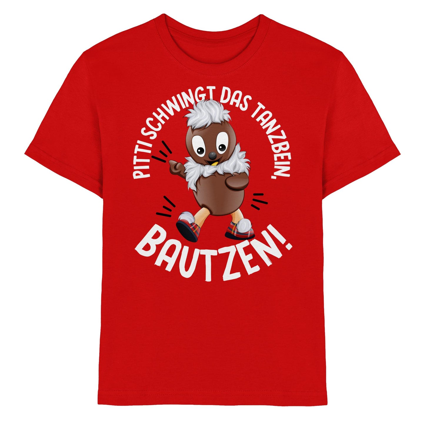 Pitti Stadt Nicki (Kinder Premium Shirt) • PITTI SCHWINGT DAS TANZBEIN, BAUTZEN!