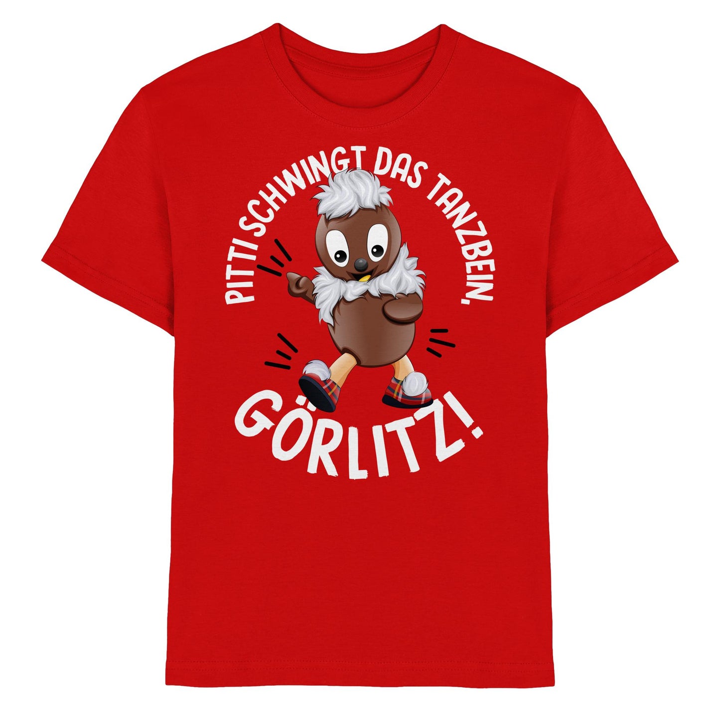 Pitti Stadt Nicki (Kinder Premium Shirt) • PITTI SCHWINGT DAS TANZBEIN, GÖRLITZ!