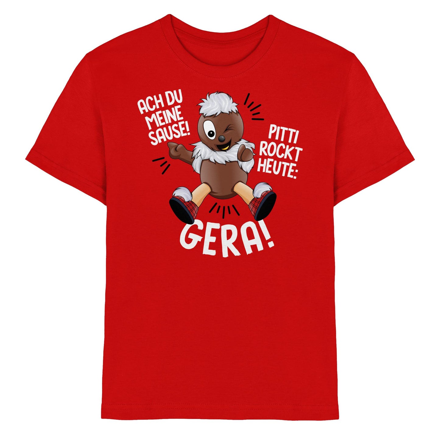 Pitti Stadt Nicki (Kinder Premium Shirt) • PITTI ROCKT HEUTE GERA!