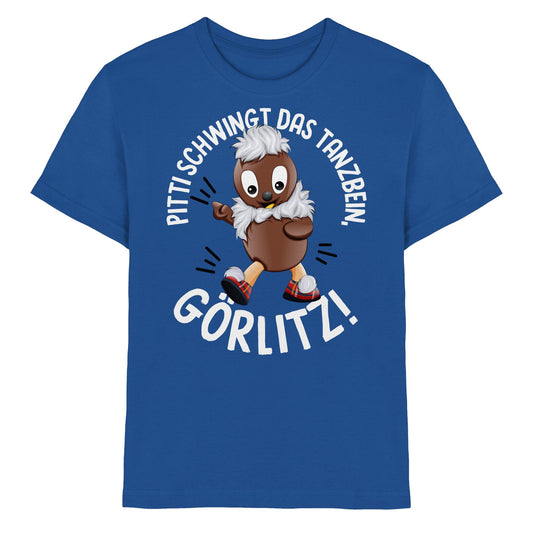 Pitti Stadt Nicki (Kinder Premium Shirt) • PITTI SCHWINGT DAS TANZBEIN, GÖRLITZ!