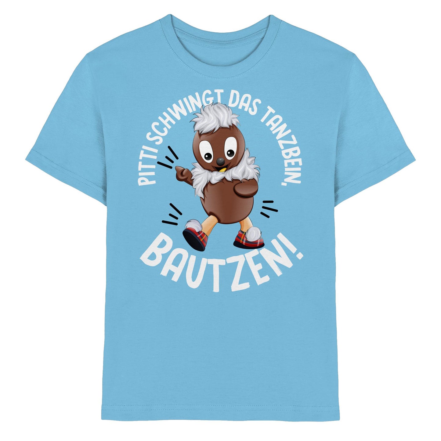Pitti Stadt Nicki (Kinder Premium Shirt) • PITTI SCHWINGT DAS TANZBEIN, BAUTZEN!