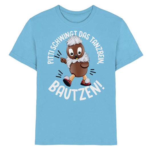 Pitti Stadt Nicki (Kinder Premium Shirt) • PITTI SCHWINGT DAS TANZBEIN, BAUTZEN!