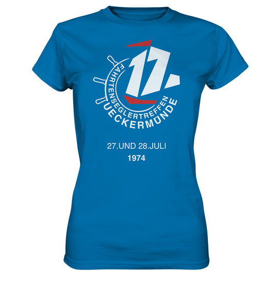 DDR Ostalgie Shirt Mädels • FAHRTENSEGLERTREFFEN UCKERMÜNDE 1974 - dunkel