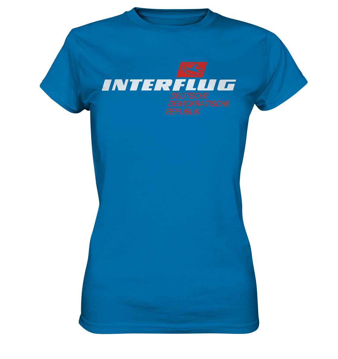 DDR Ostalgie Shirt Mädels • INTERFLUG - dunkel