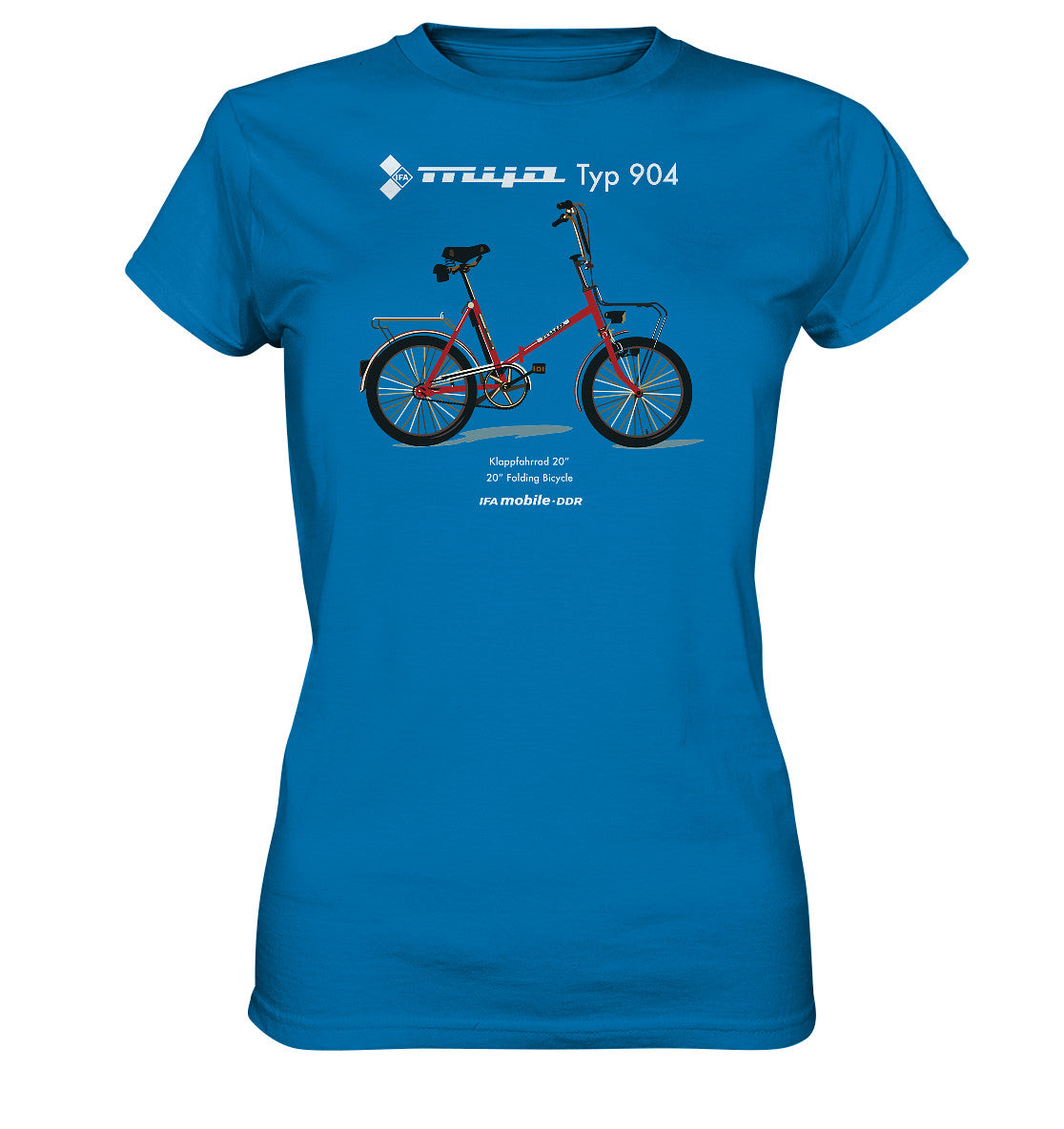 DDR Ostalgie Shirt Mädels • MIFA KLAPPRAD TYP 904 - ORIGINAL WERBUNG