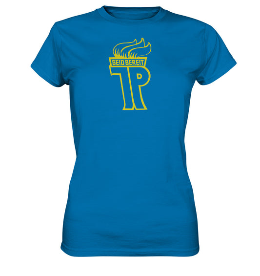 DDR Ostalgie Shirt Mädels •  JUNGE PIONIERE, SEID BEREIT - Outline