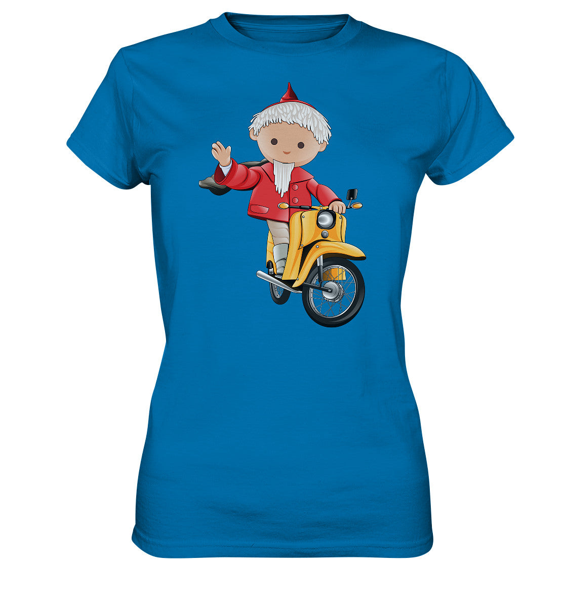 DDR Ostalgie Shirt Mädels • UNSER SANDMÄNNCHEN - AUF DER SCHWALBE - ROT (PU-137, 1973)