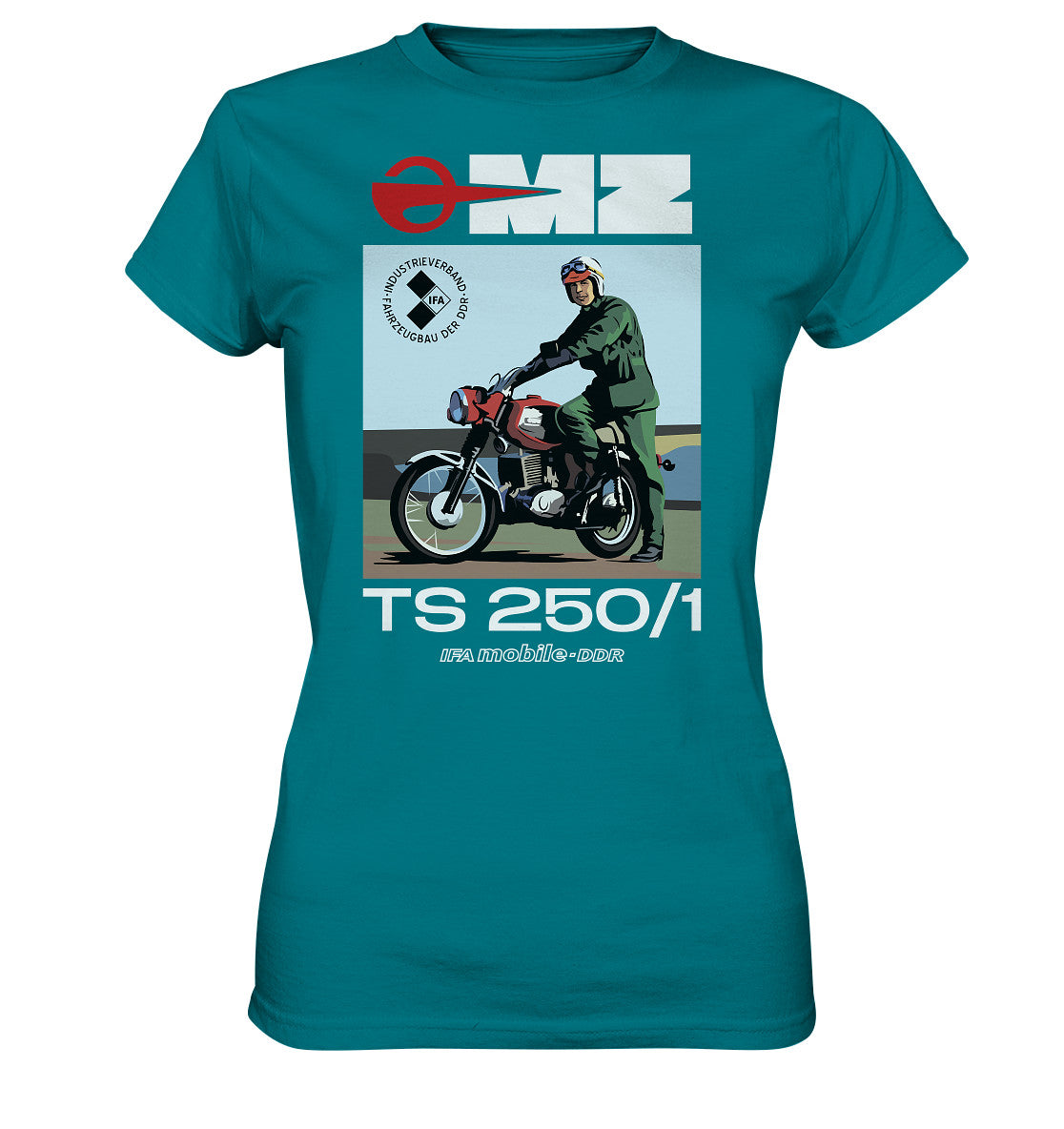 DDR Ostalgie Shirt Mädels • MZ TS 250 (ORIGINAL DDR-PLAKAT)
