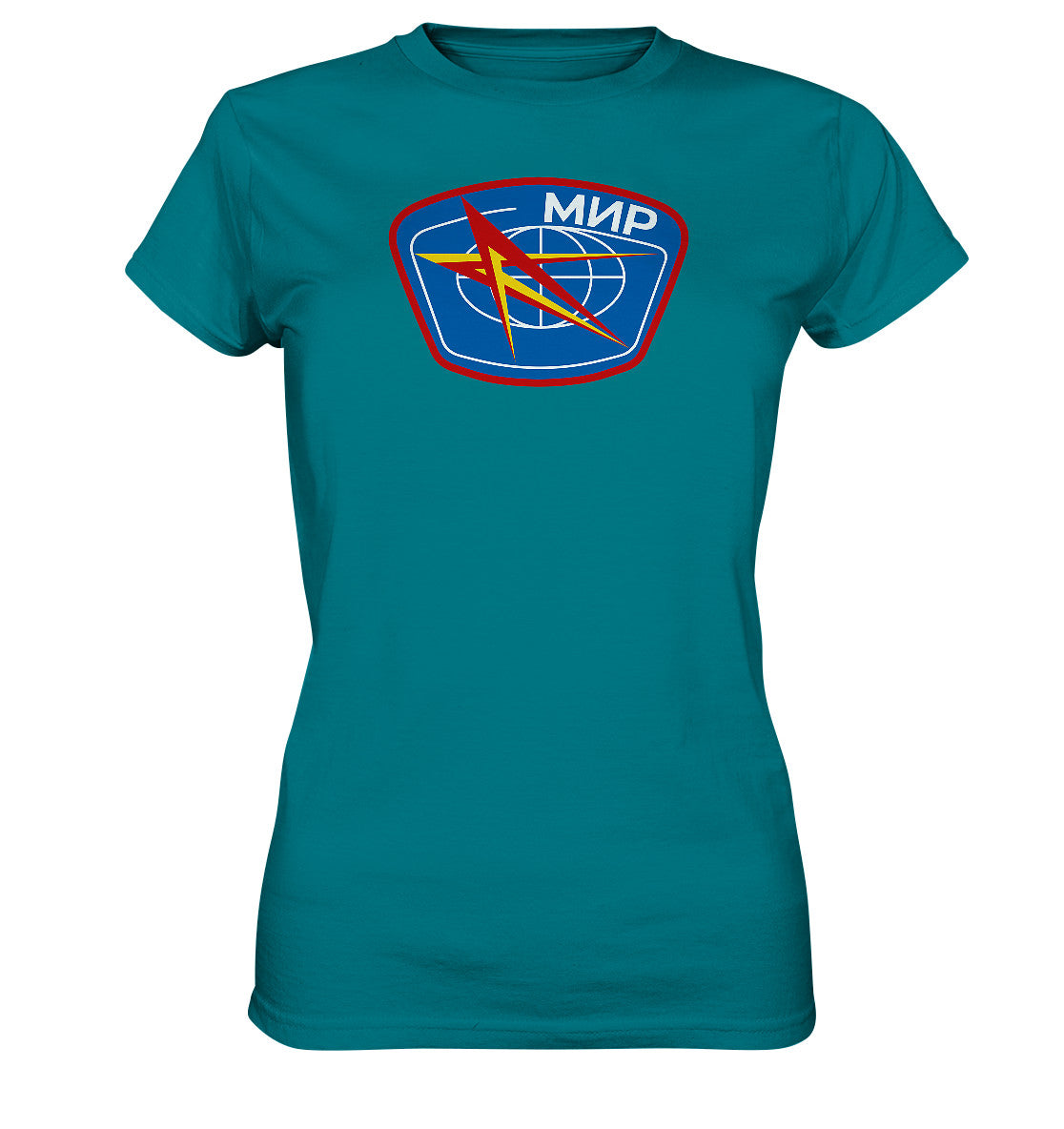 PREMIUM SHIRT MÄDELS • MIR - KOSMONAUTEN-BADGE