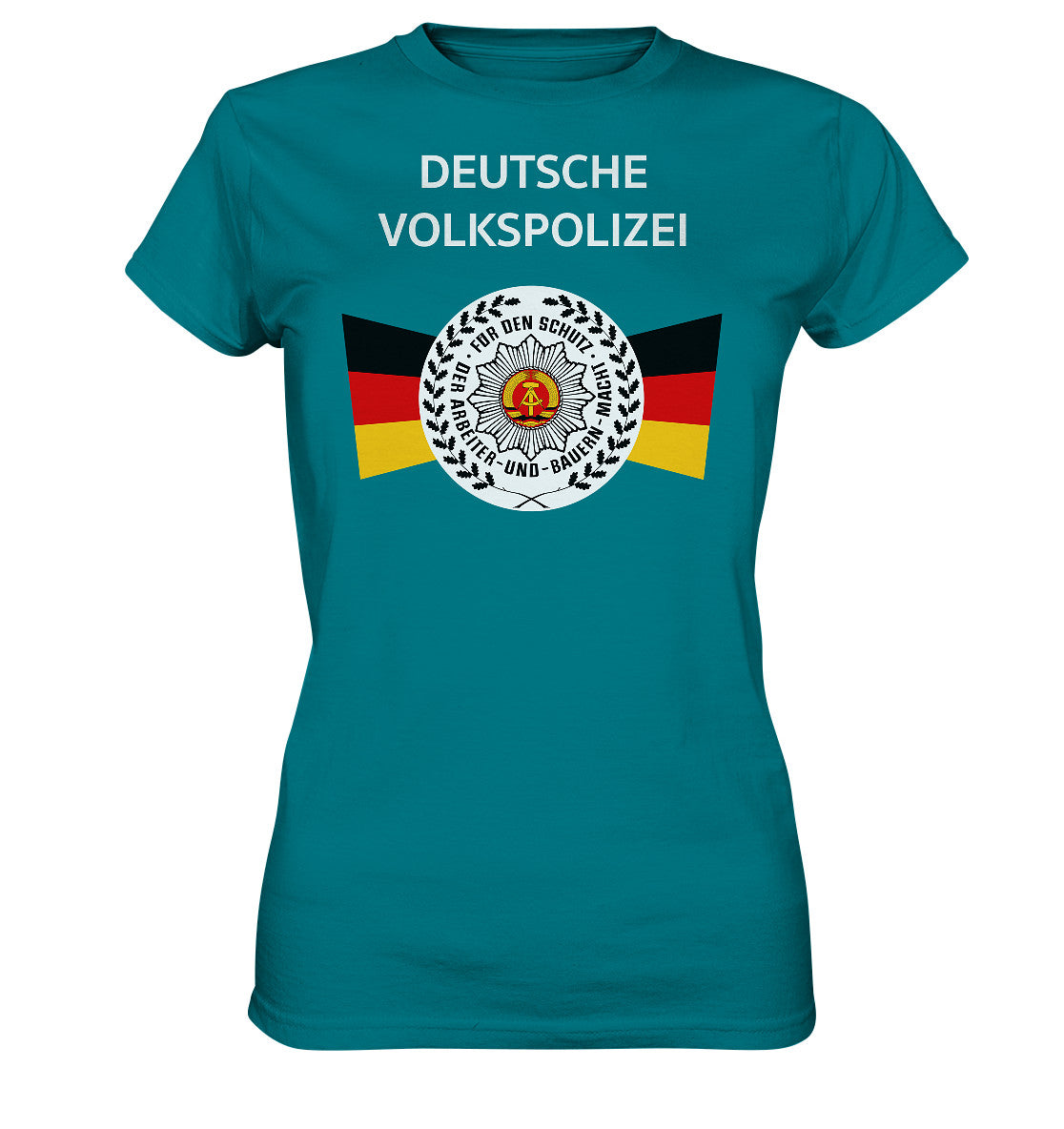 DDR Ostalgie Shirt Mädels • DEUTSCHE VOLKSPOLIZEI - ORIGINAL WIMPEL