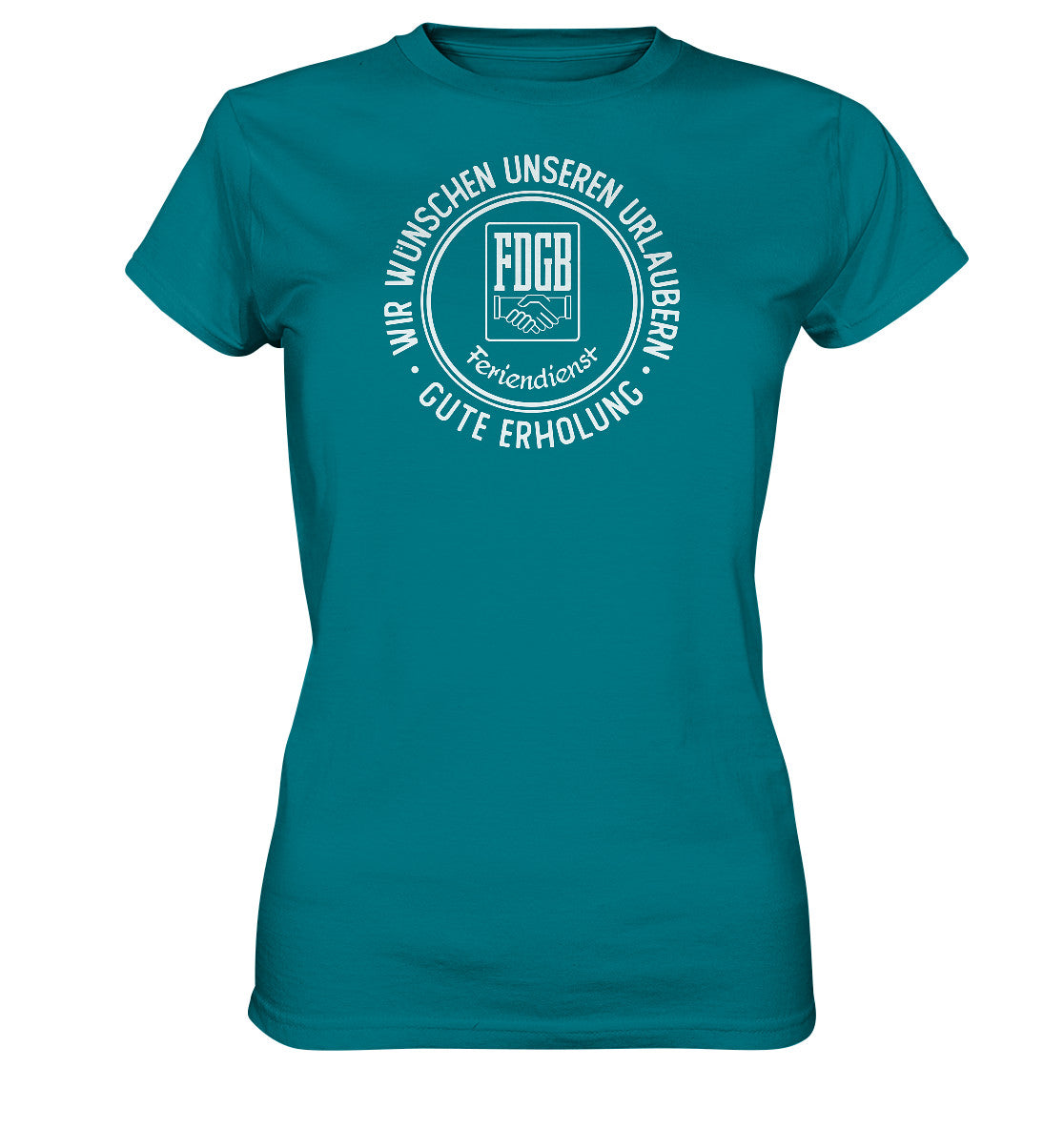 DDR Ostalgie Shirt Mädels • FDGB - WIR WÜNSCHEN GUTE ERHOLUNG
