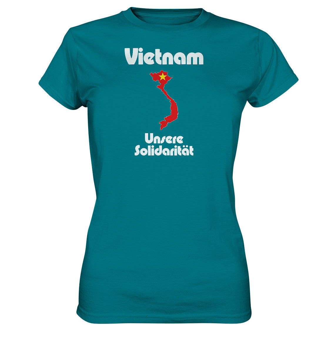 DDR Ostalgie Shirt Mädels • SOLIDARITÄT MIT VIETNAM