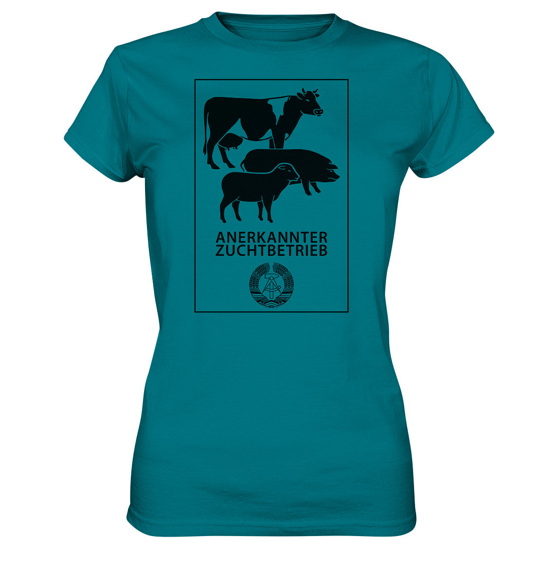 DDR Ostalgie Shirt Mädels • ANERKANNTER ZUCHTBETRIEB (ORIGINALSCHILD)