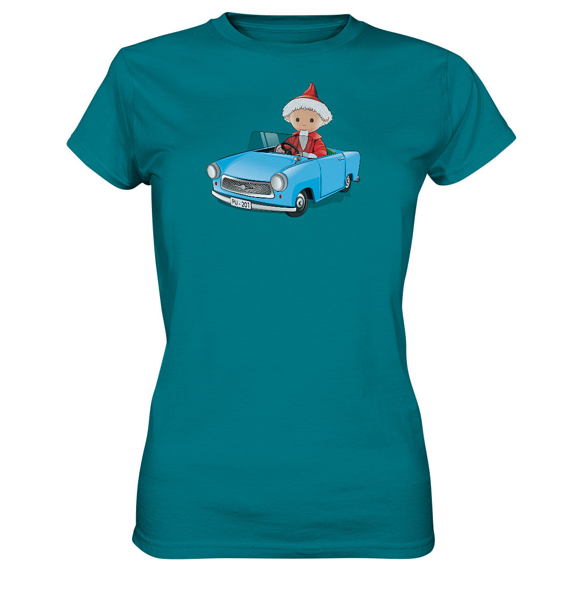 DDR Ostalgie Shirt Mädels • UNSER SANDMÄNNCHEN - TRABI-CRUISER (PU-201)
