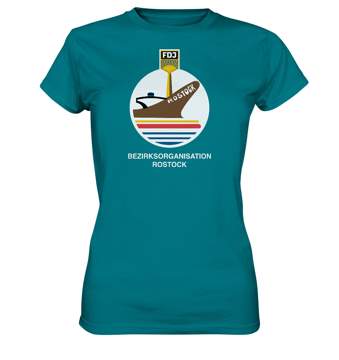DDR Ostalgie Shirt Mädels • FDJ BEZIRKSORGANISATION ROSTOCK
