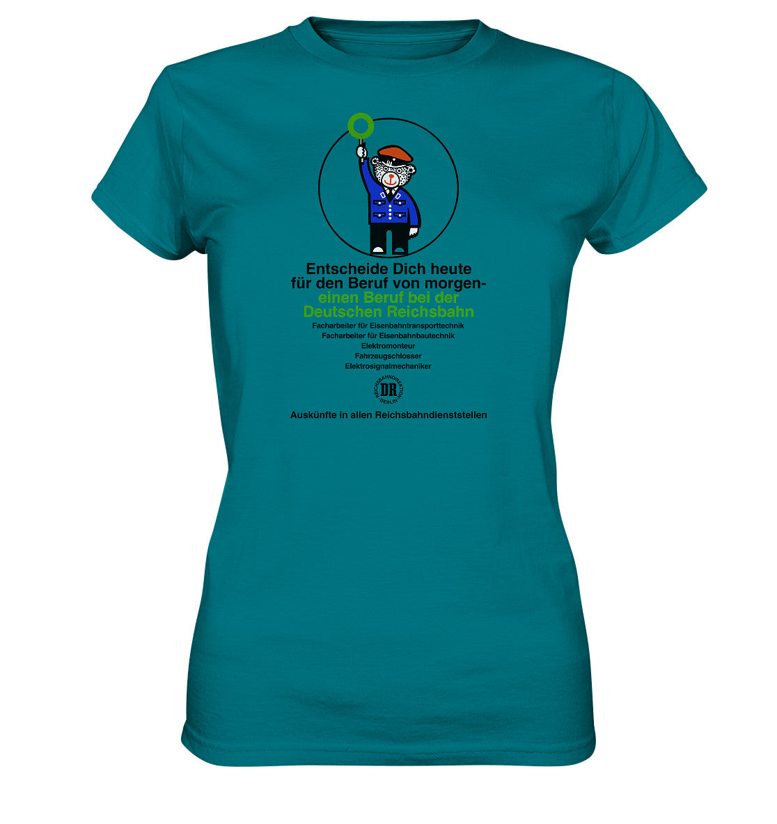 DDR Ostalgie Shirt Mädels • DEIN BERUF BEI DER DEUTSCHEN REICHSBAHN