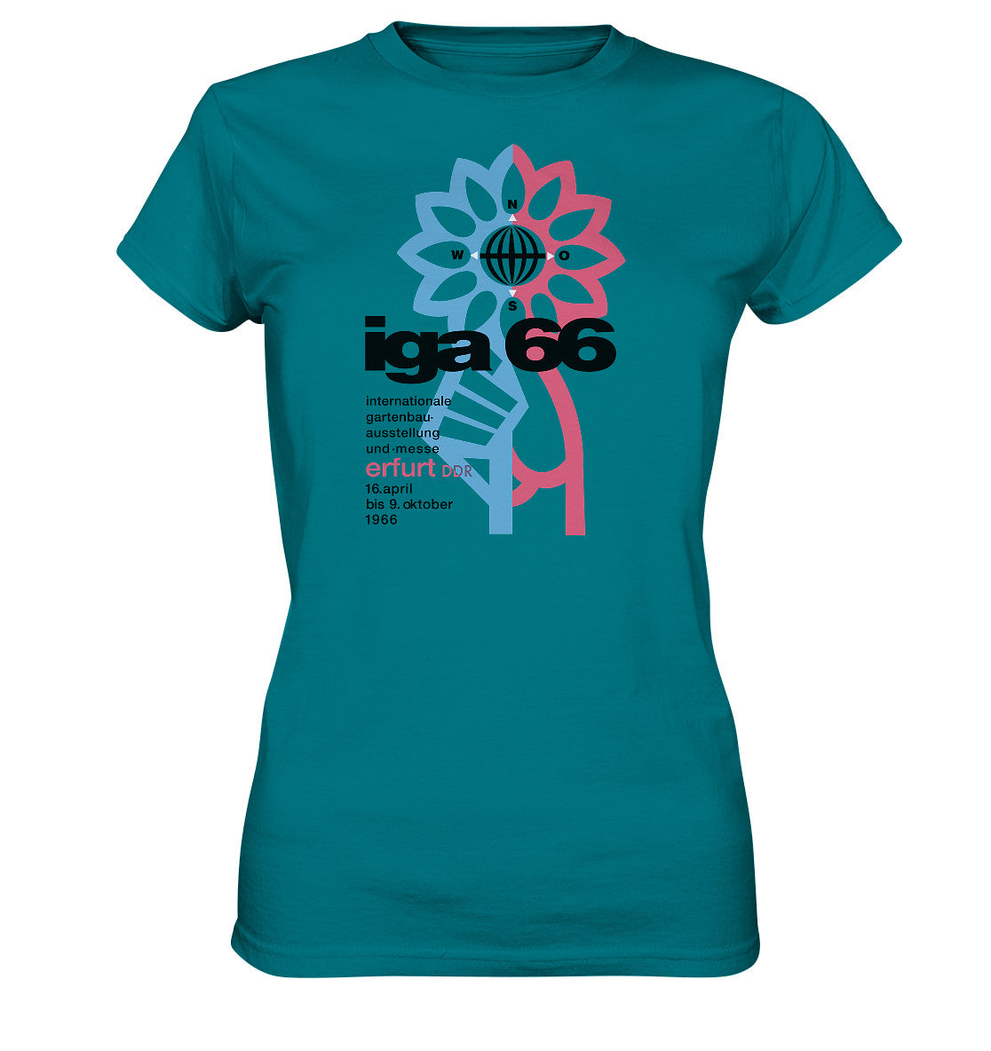 DDR Ostalgie Shirt Mädels •  IGA ERFURT 1966