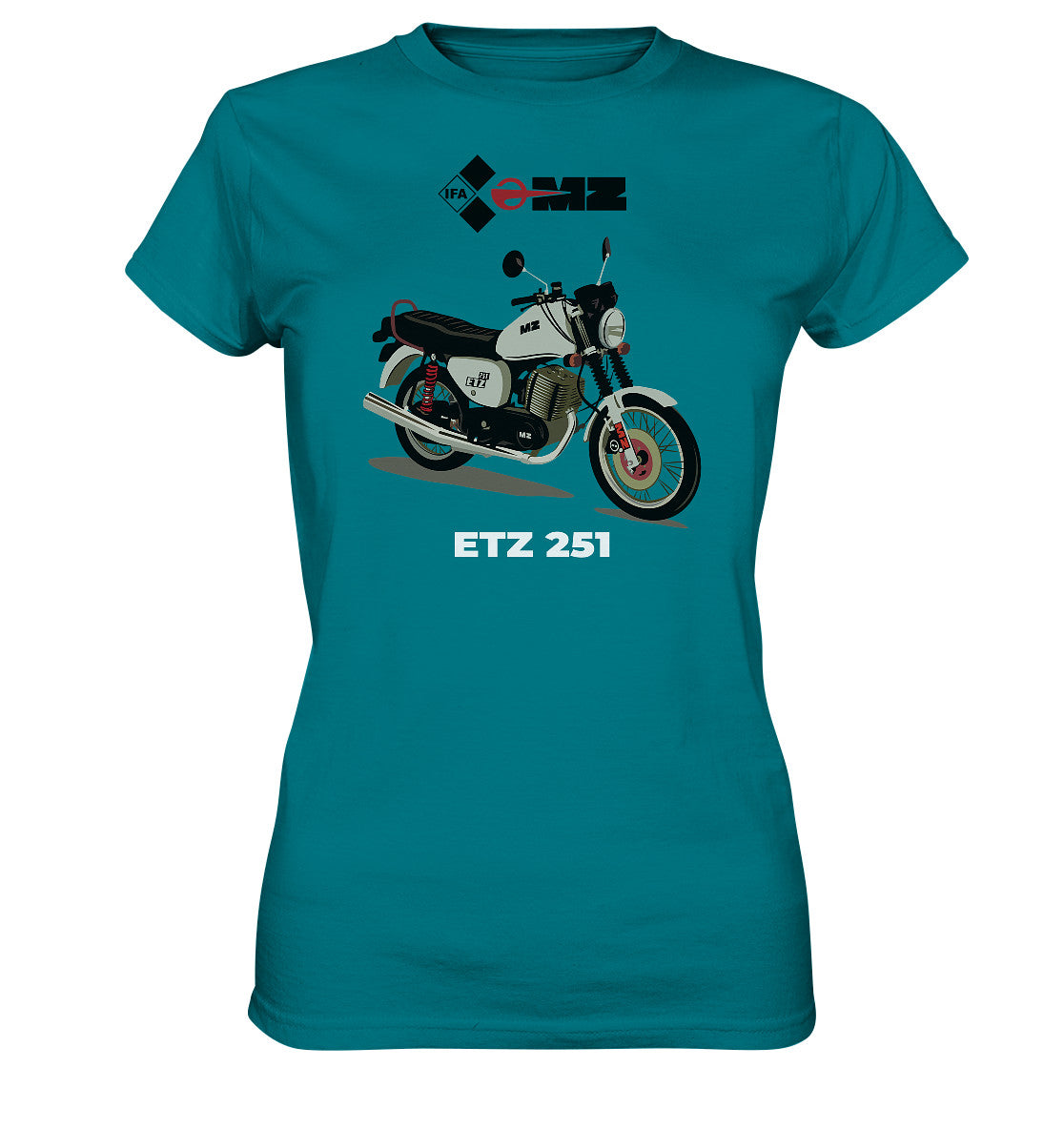 DDR Ostalgie Shirt Mädels • MZ ETZ 251 - ORIGINALWERBUNG