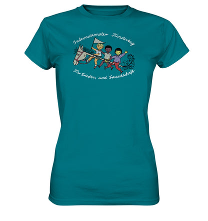 DDR Ostalgie Shirt Mädels • INTERNATIONALER KINDERTAG, FÜR FRIEDEN UND FREUNDSCHAFT - ORIGINAL ILLUSTRATION