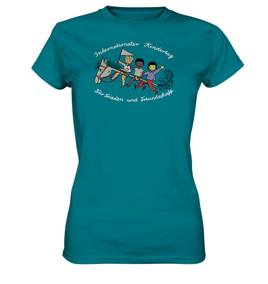 DDR Ostalgie Shirt Mädels • INTERNATIONALER KINDERTAG, FÜR FRIEDEN UND FREUNDSCHAFT - ORIGINAL ILLUSTRATION