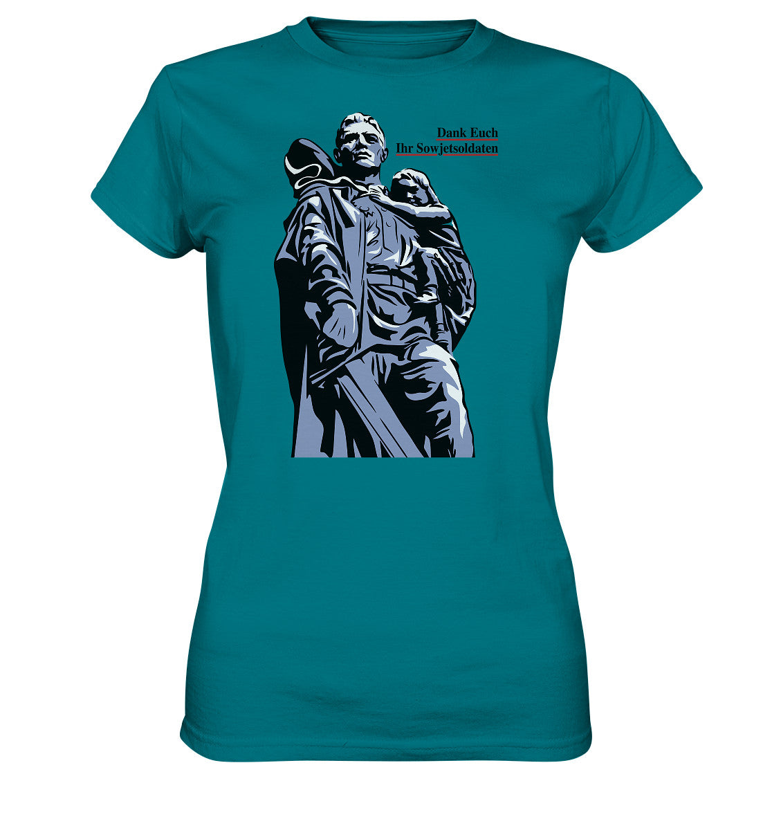 DDR Ostalgie Shirt Mädels • DANK EUCH IHR SOWJETSOLDATEN (DDR ORIGINAL-PLAKAT)