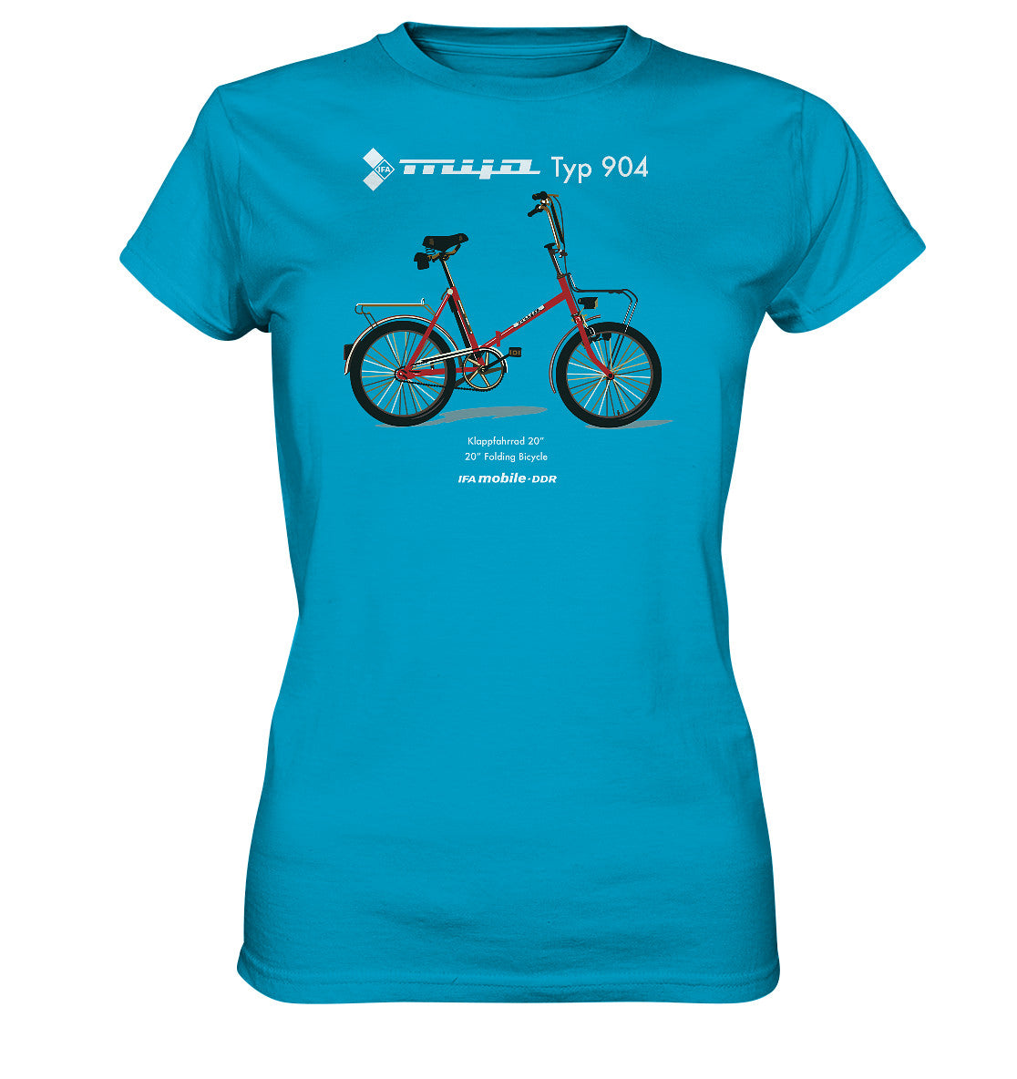 DDR Ostalgie Shirt Mädels • MIFA KLAPPRAD TYP 904 - ORIGINAL WERBUNG