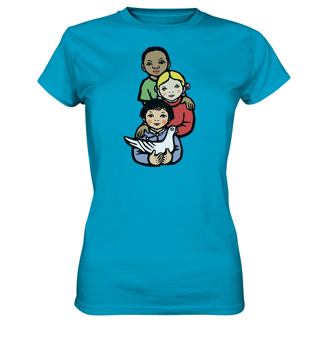 DDR Ostalgie Shirt Mädels • WELTFRIEDEN - WORLD PEACE, LI BING-FAN 1967
