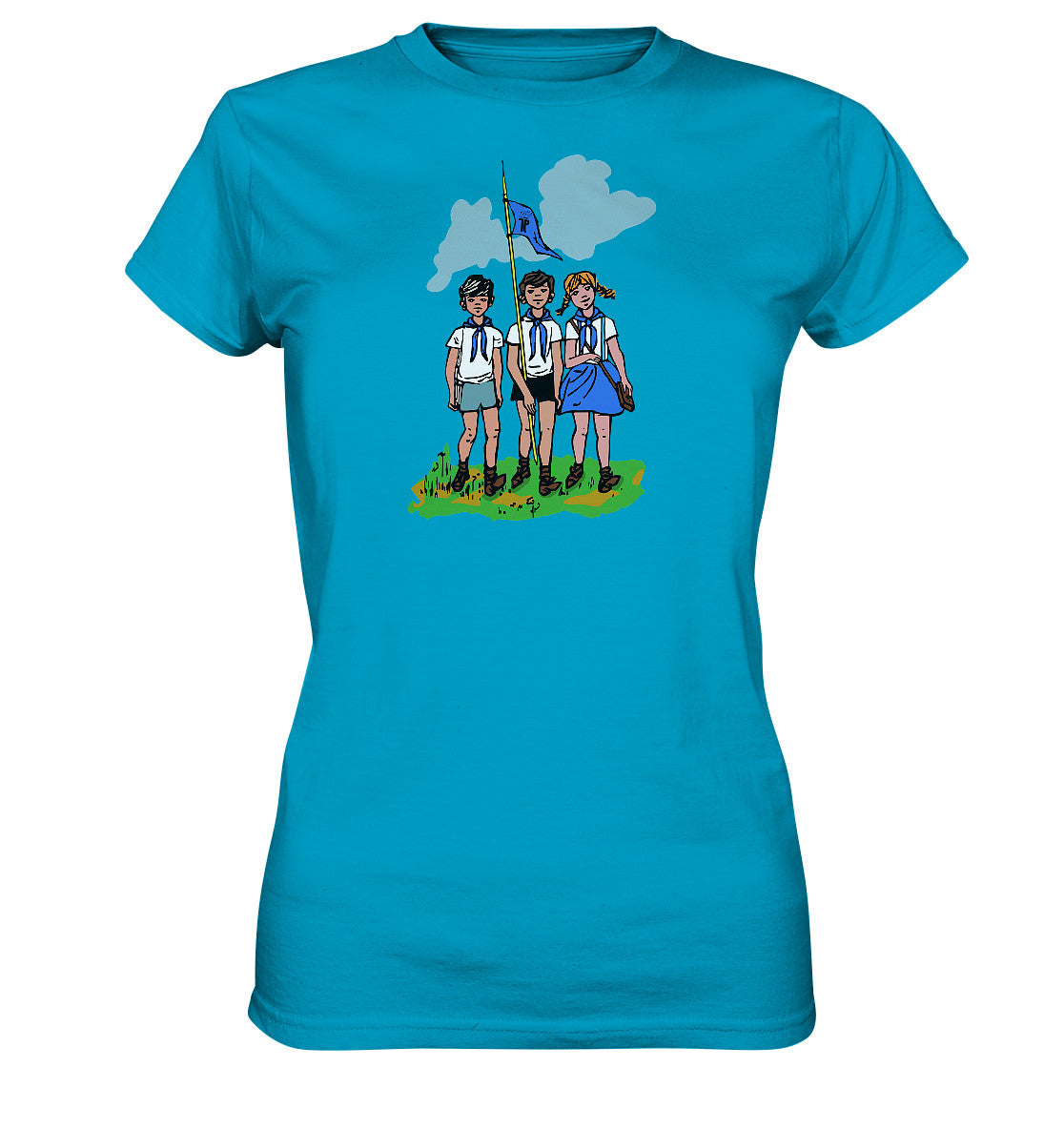 DDR Ostalgie Shirt Mädels • JUNGE PIONIERE - PIONIERAUSWEIS