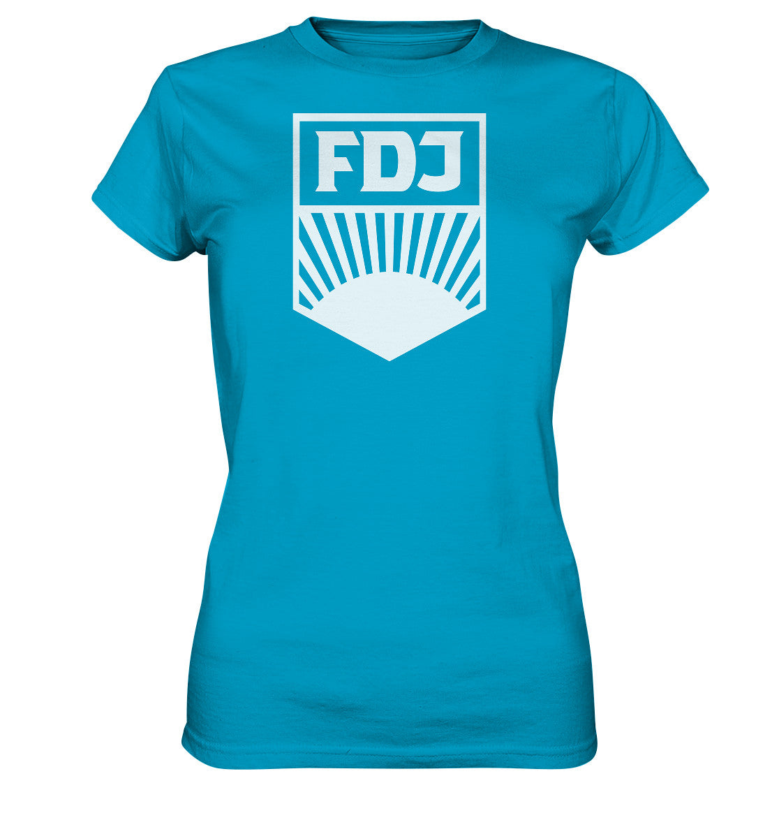 DDR Ostalgie Shirt Mädels • FDJ FREIE DEUTSCHE JUGEND - hell
