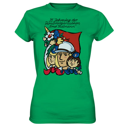DDR Ostalgie Shirt Mädels • 35 JAHRE PIONIERORGANISATION ERNST THÄLMANN (ORIGINAL DDR-PLAKAT)