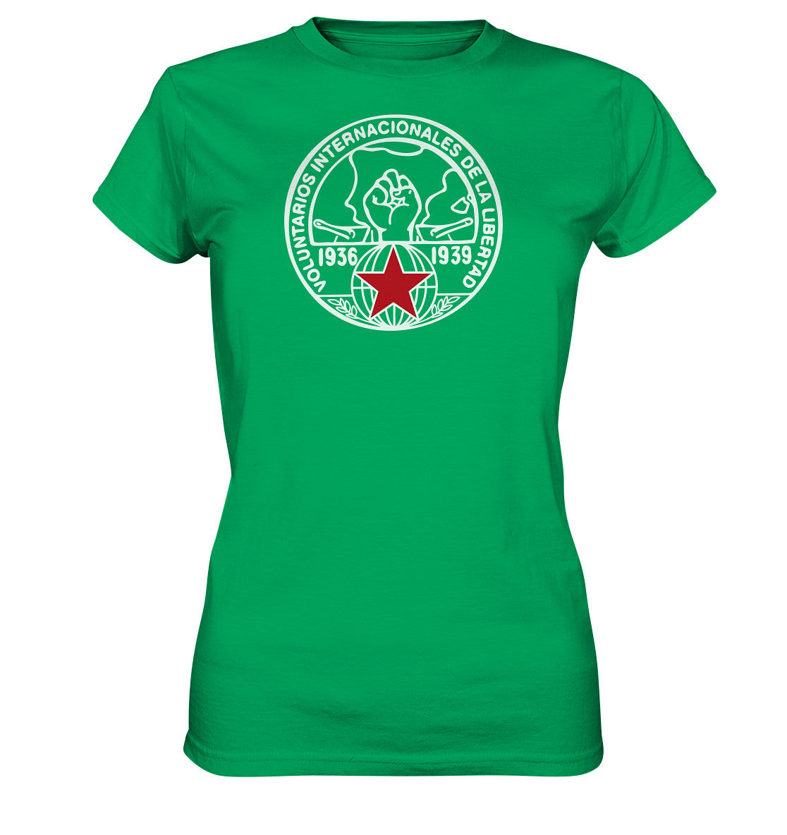 DDR Ostalgie Shirt Mädels •  INTERNATIONALE BRIGADEN SPANIEN 1936 - dunkel