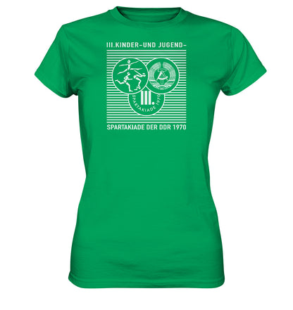 DDR Ostalgie Shirt Mädels • DDR KINDER- UND JUGENDSPARTAKIADE 1970