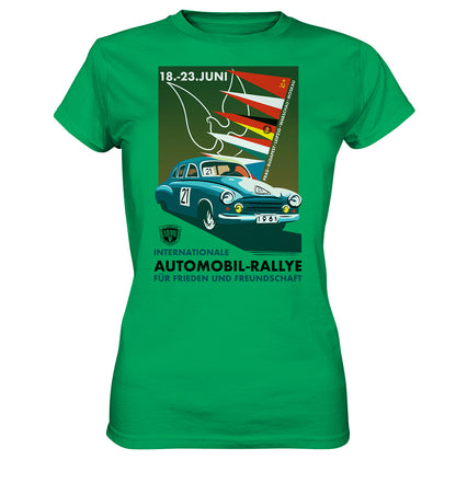 DDR Ostalgie Shirt Mädels • INTERNATIONALE RALLYE WARTBURG 1961 (ORIGINAL-PLAKAT)