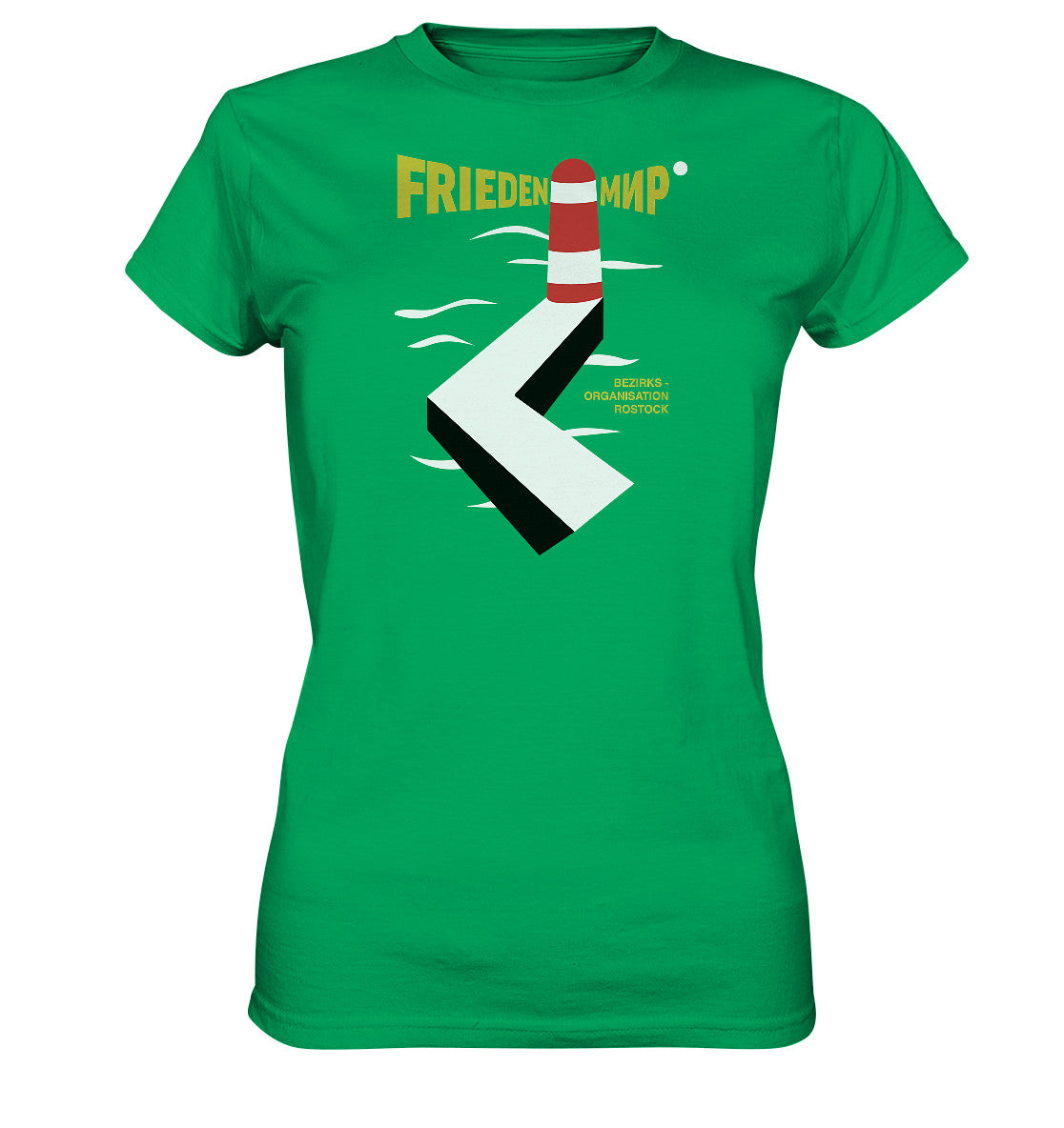 DDR Ostalgie Shirt Mädels • FRIEDEN - MIR - BEZIRKSORGANISATION ROSTOCK