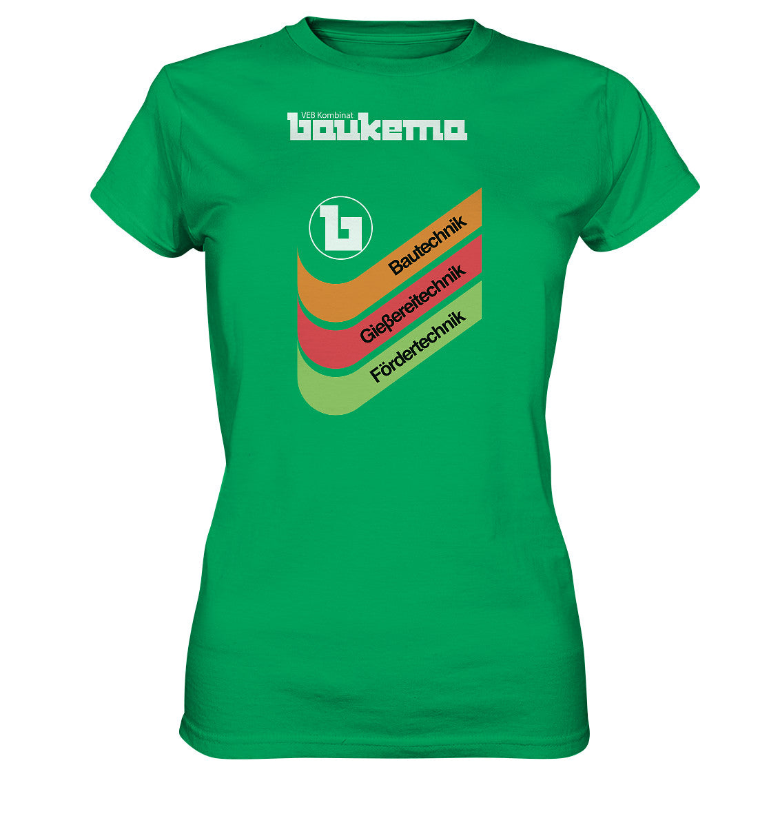 DDR Ostalgie Shirt Mädels • VEB KOMBINAT BAUKEMA