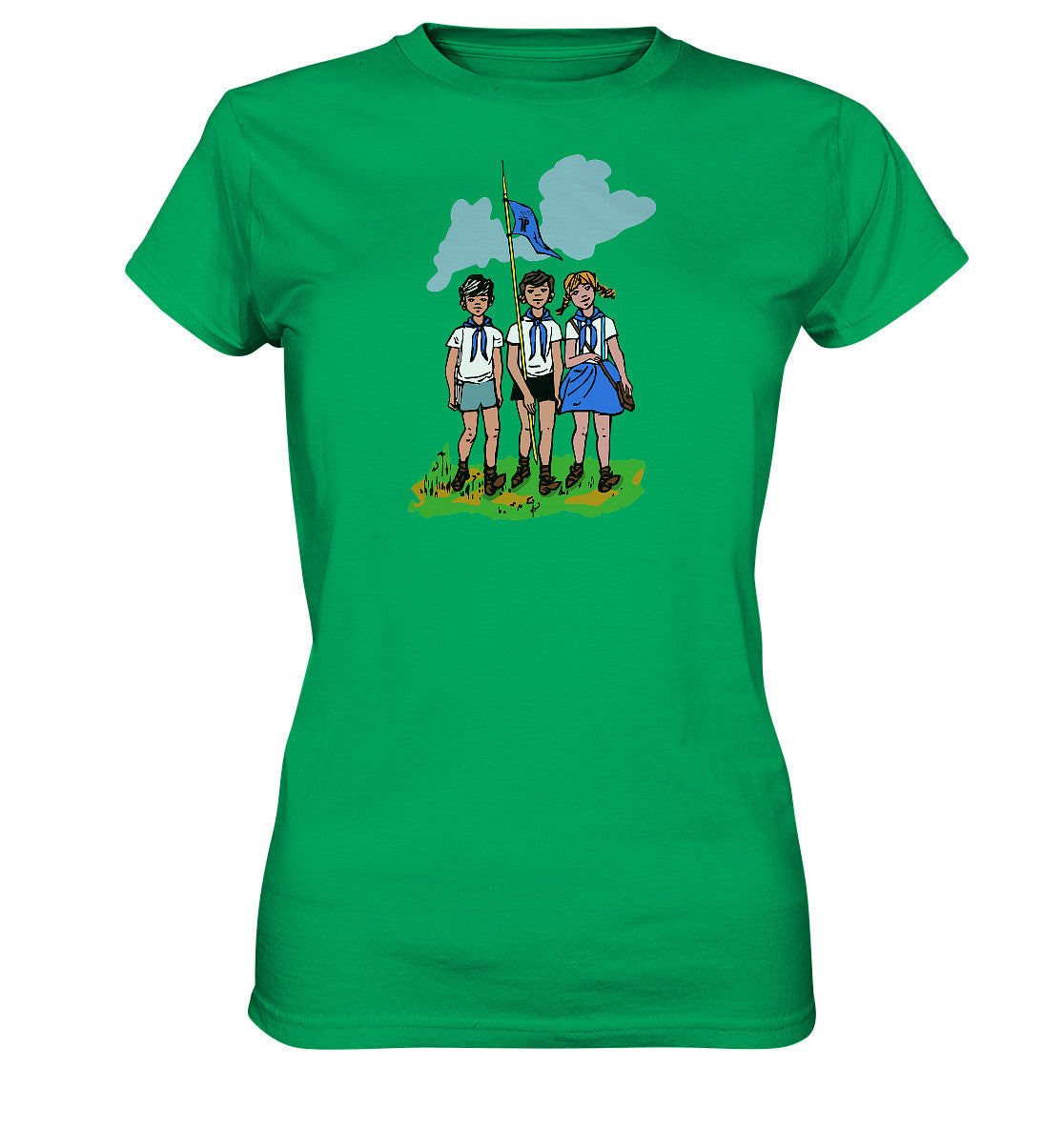 DDR Ostalgie Shirt Mädels • JUNGE PIONIERE - PIONIERAUSWEIS