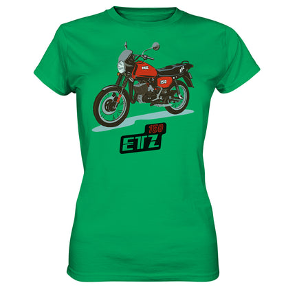 DDR Ostalgie Shirt Mädels • MZ ETZ 150 ROT (ORIGINAL DDR-PLAKAT)