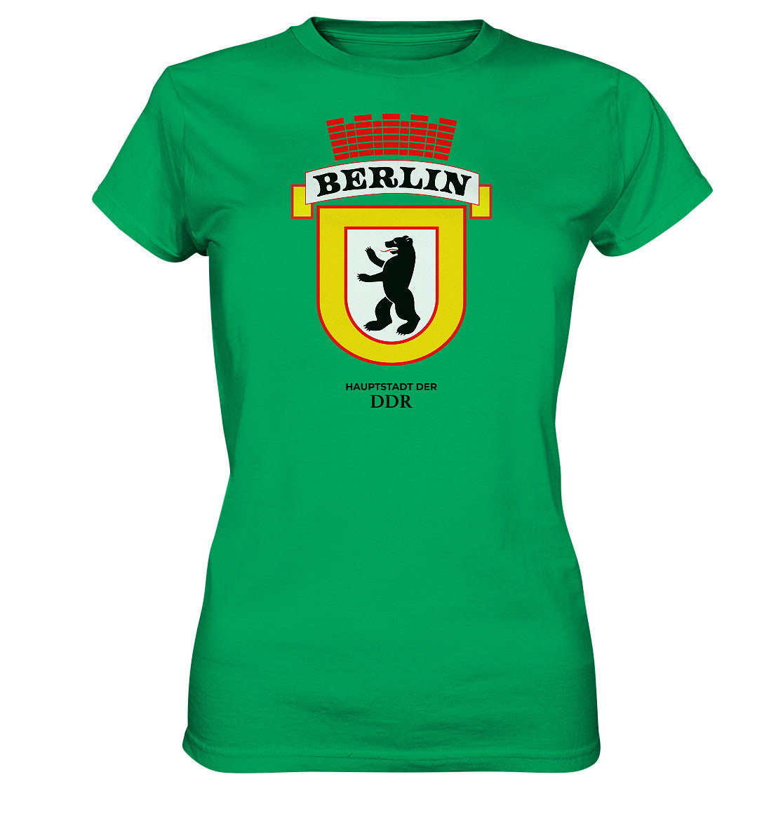 DDR Ostalgie Shirt Mädels • BERLIN - HAUPSTADT DER DDR - ORIGINAL WIMPEL