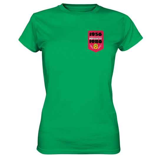 DDR Ostalgie Shirt Mädels • ARMEESPORTVEREINIGUNG VORWÄRTS 1956-1986, BRUST BADGE