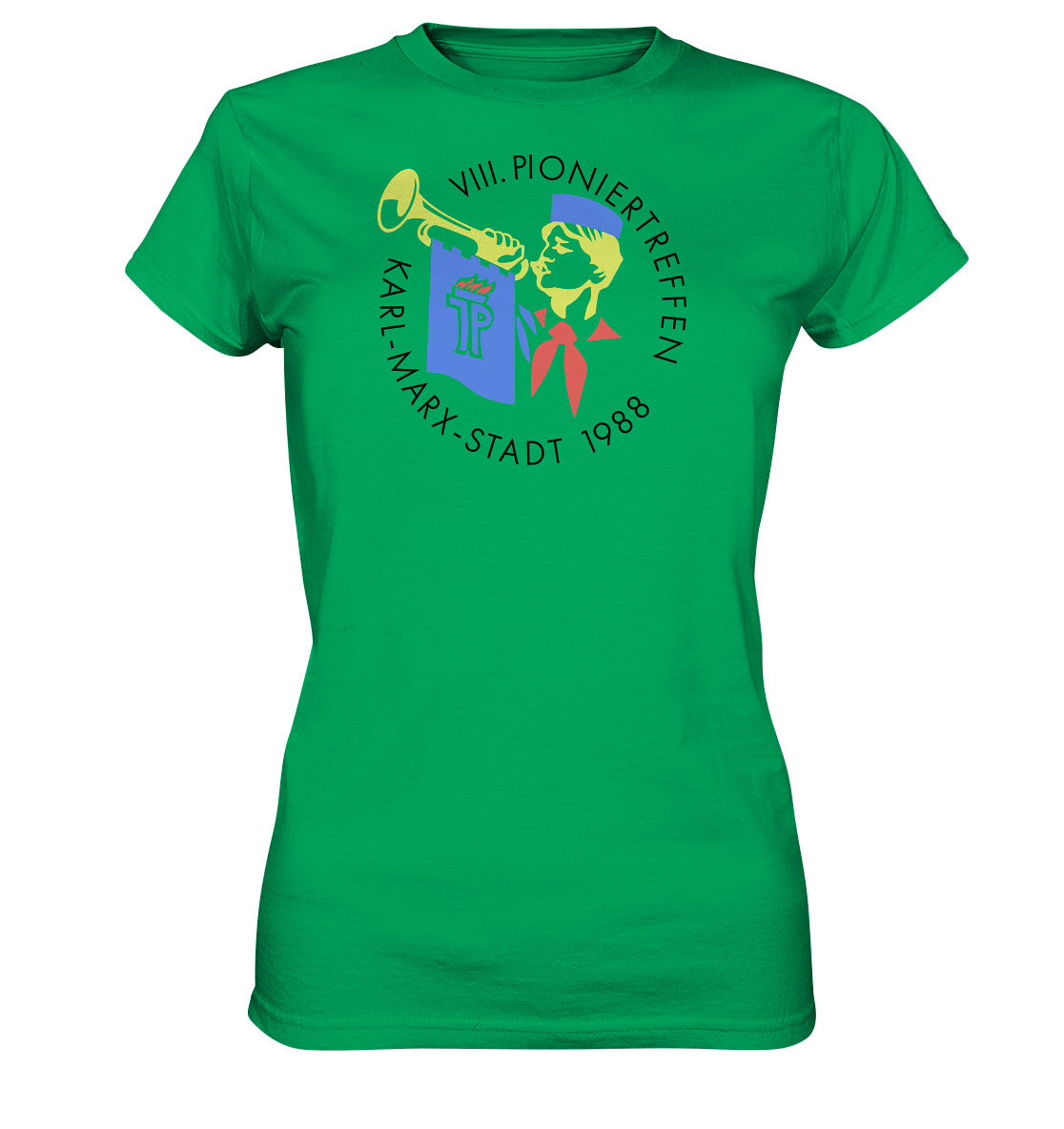 DDR Ostalgie Shirt Mädels • 8. PIONIERTREFFEN KARL-MARX-STADT - hell