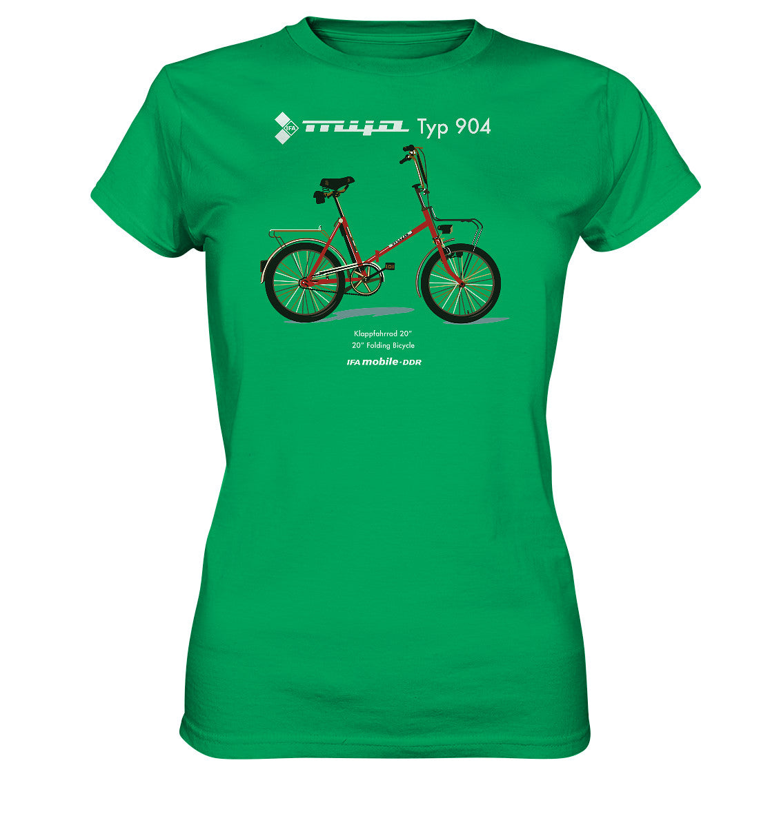 DDR Ostalgie Shirt Mädels • MIFA KLAPPRAD TYP 904 - ORIGINAL WERBUNG