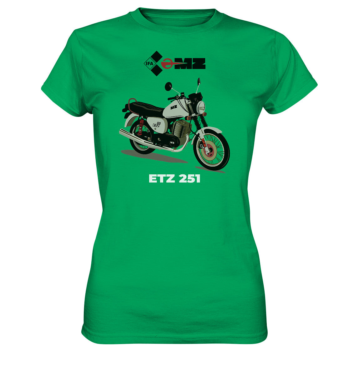 DDR Ostalgie Shirt Mädels • MZ ETZ 251 - ORIGINALWERBUNG