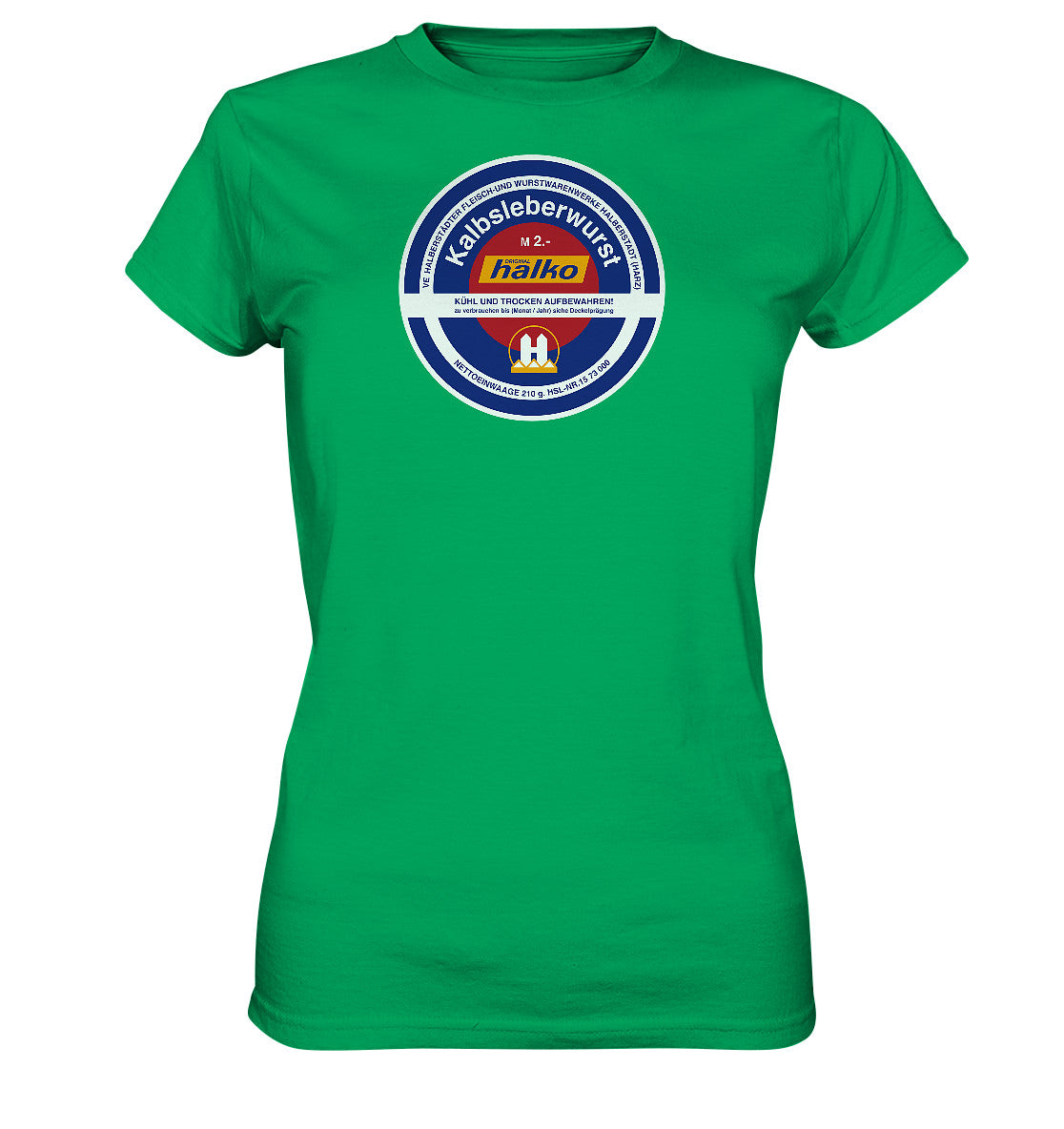 DDR Ostalgie Shirt Mädels • HALBERSTÄDTER WURSTWAREN - KALBSLEBERWURST