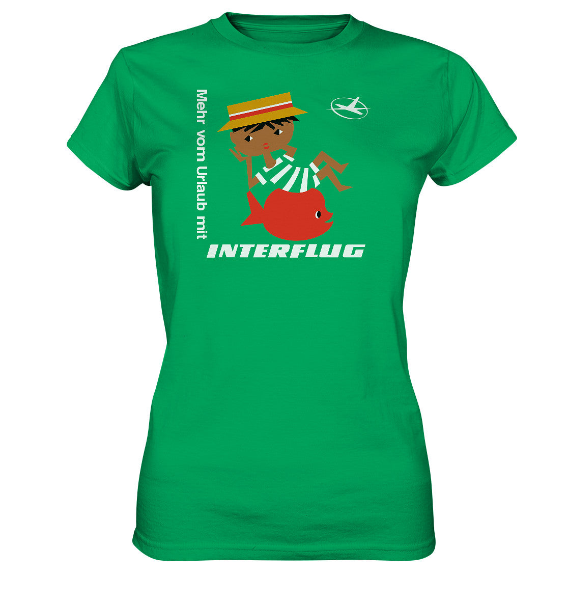 DDR Ostalgie Shirt Mädels •  MEHR VOM URLAUB - MIT INTERFLUG