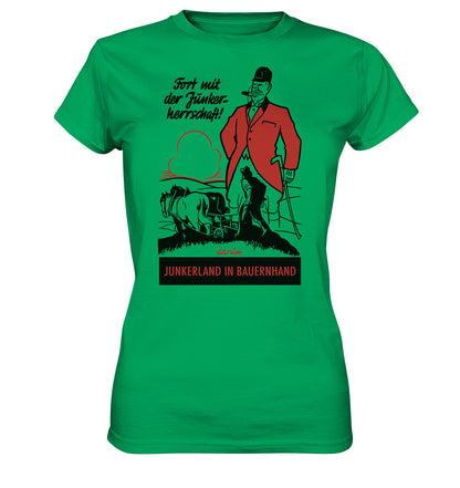 DDR Ostalgie Shirt Mädels • FORT MIT DER JUNKERHERRSCHAFT! - ORIGINALPLAKAT