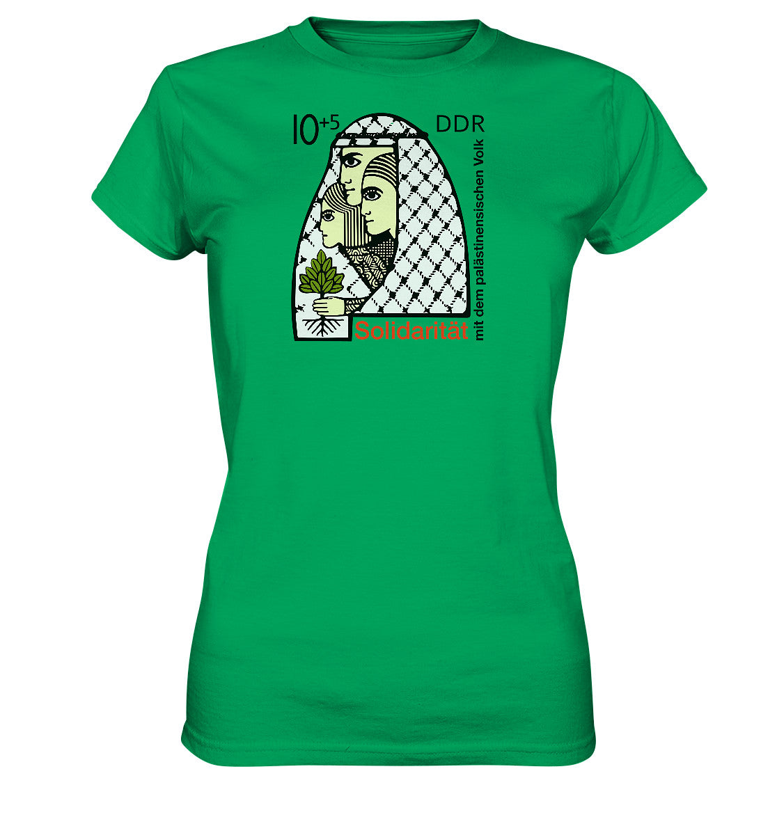 DDR Ostalgie Shirt Mädels • SOLIDARITÄT MIT DEM PALÄSTINENSISCHEN VOLK