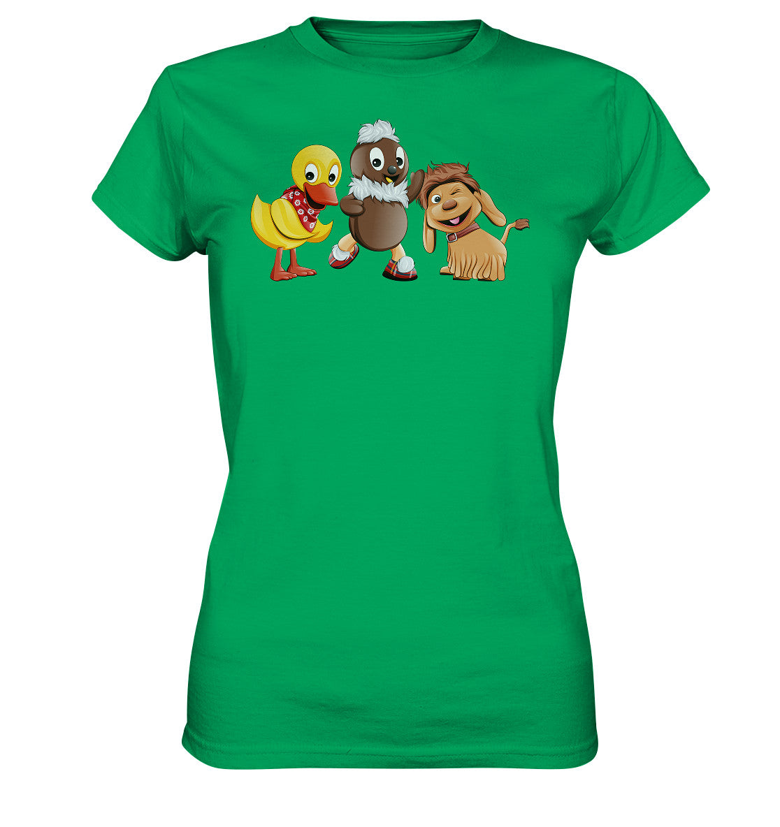DDR Ostalgie Shirt Mädels • UNSER SANDMÄNNCHEN - PITTI, MOPPI & SCHNATTERINCHEN