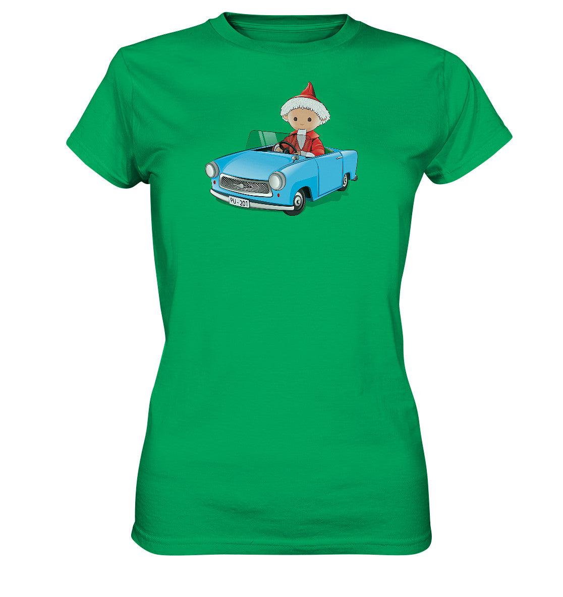 DDR Ostalgie Shirt Mädels • UNSER SANDMÄNNCHEN - TRABI-CRUISER (PU-201)
