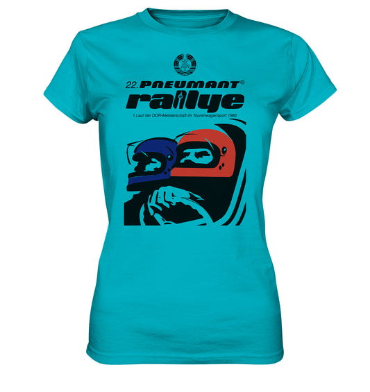 DDR Ostalgie Shirt Mädels • 22. PNEUMANT RALLYE 1982 (ORIGINAL DDR-PLAKAT)